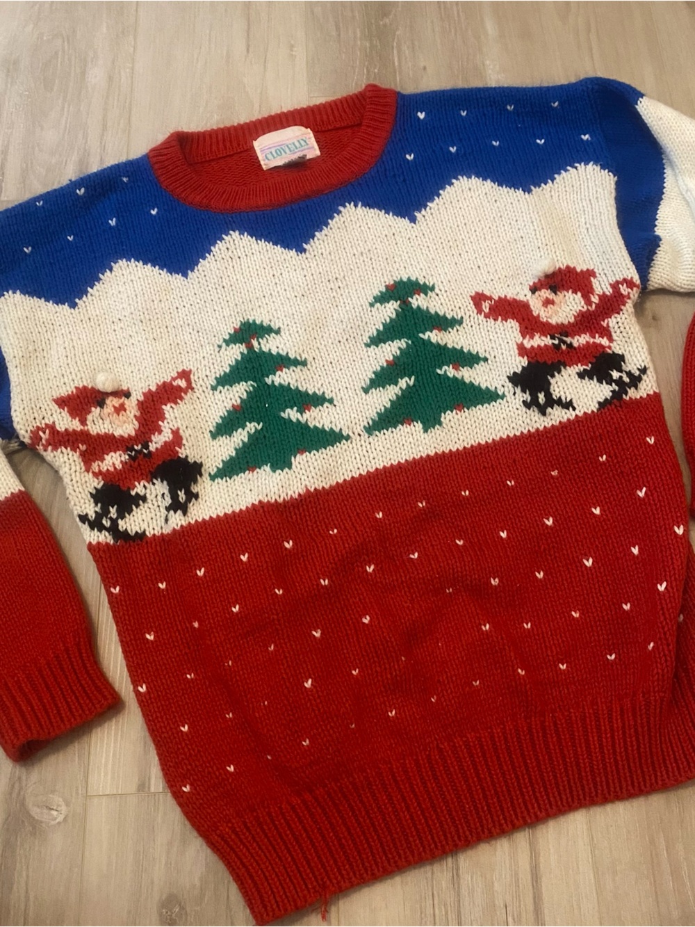 Vintage Christmas Holiday Oversized Sweater L